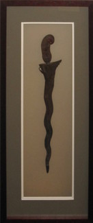 Framed Keris Sword